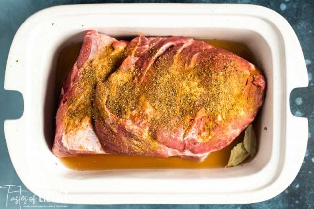 uncooked pork shoulder