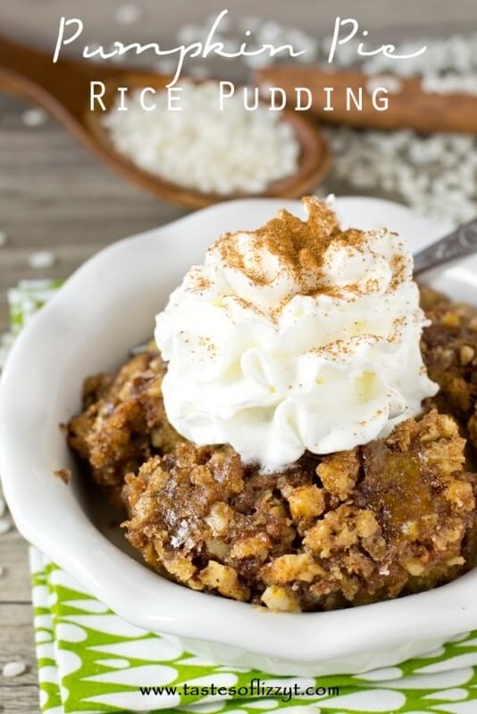 Combine pumpkin pie and rice pudding to get this comforting Pumpkin Pie Rice Pudding. This easy pumpkin recipe makes an impressive breakfast or dessert. titled photo (and shown): Pumpkin Pie Rice Pudding