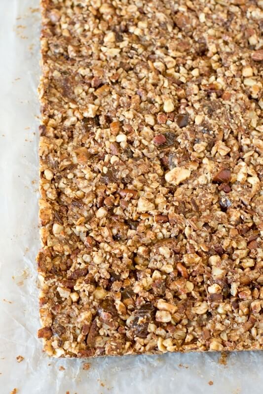 Packed with nuts, dates and a hint of cinnamon, these Paleo Nut Energy Bars are great for an afternoon snack.