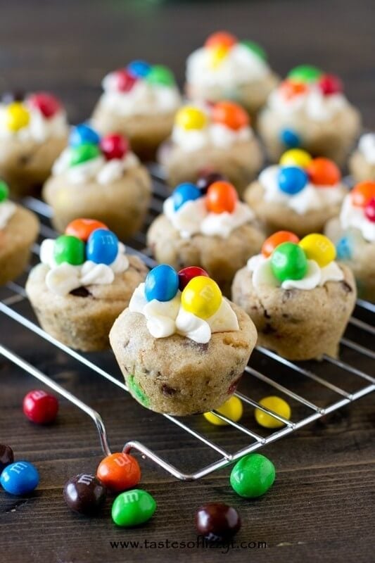 Crispy M&M Cookie Cups Recipe - Tastes of Lizzy T