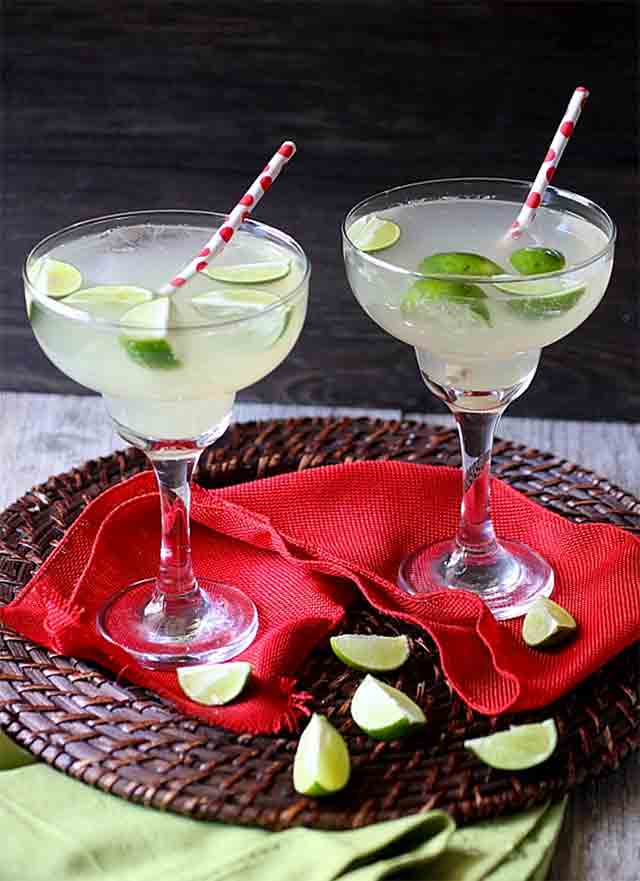 two glasses of ginger lime soda