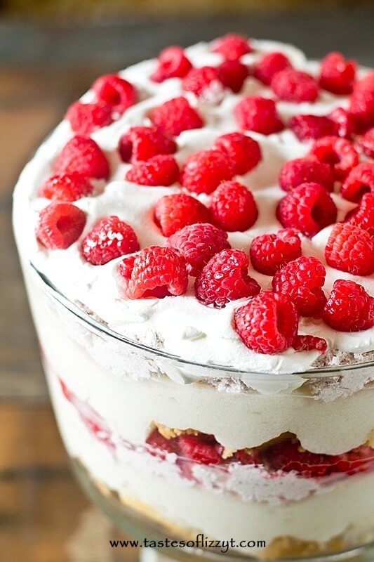 Elegant doesn't have to take a lot of time! This White Chocolate Raspberry Trifle has layers of cake, pudding and raspberry cream. Not only is it gorgeous, but it comes together quickly and serves a crowd.