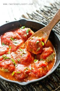 gluten free chicken parmesan meatballs recipe image