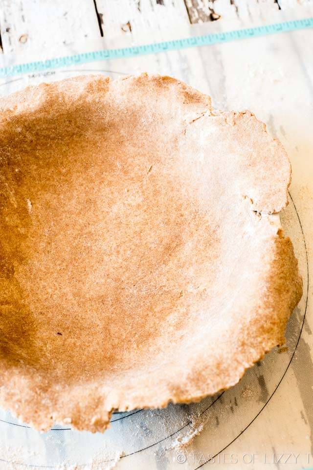 Wheat flour and wheat germ keep this All Butter Whole Wheat Pie Crust full of healthy whole grains. Read about our tricks for a healthier, flaky pie crust.