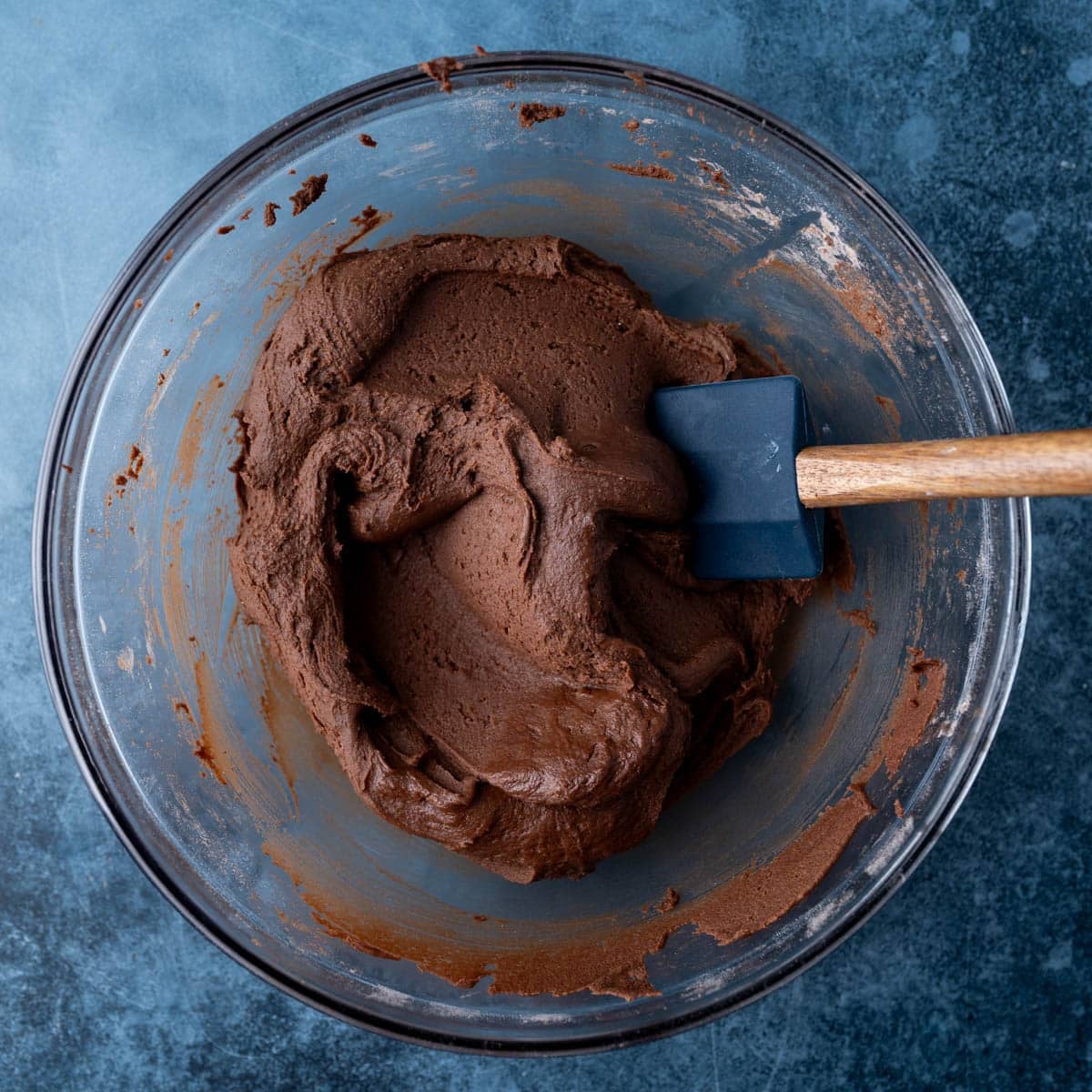 brownie cookie dough in a bowl