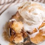 instant pot apple dumplings with brown sugar cinnamon syrup