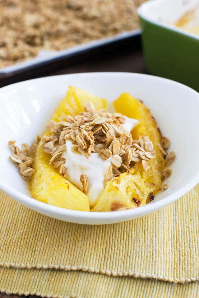 Maple Roasted Pineapple