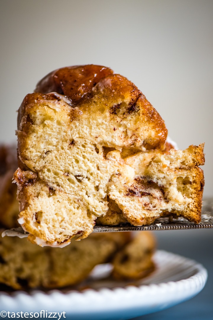 A close up of food on a plate, with Monkey bread
