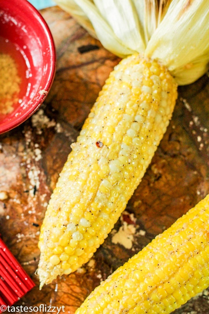 buttered ear of corn