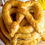 stack of 6 Amish Homemade Soft Pretzels