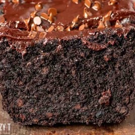 slice of chocolate banana bread