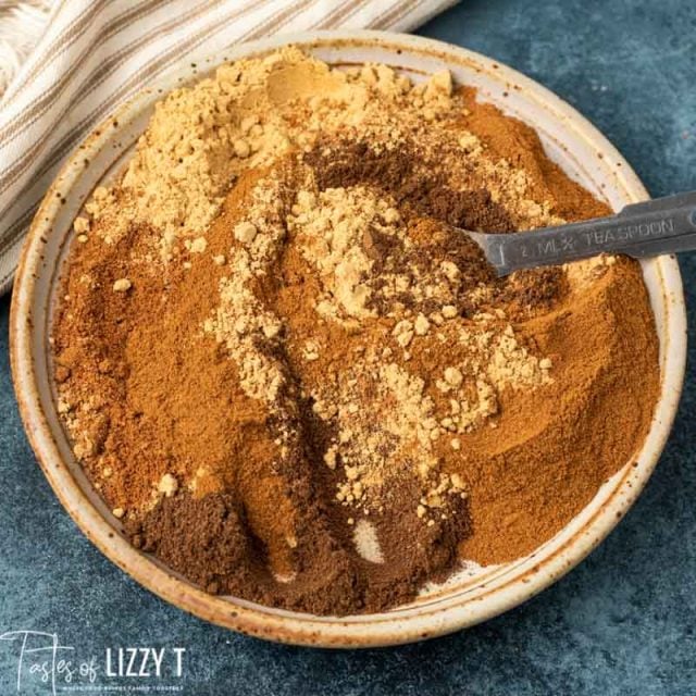 mixing pumpkin pie spice