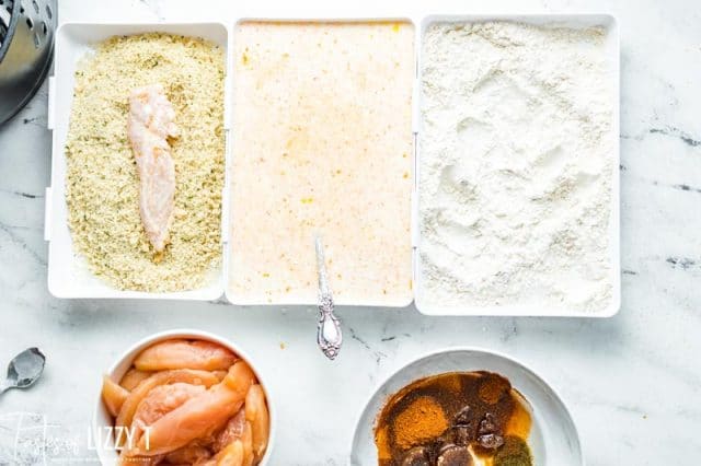 chicken tenders with breading