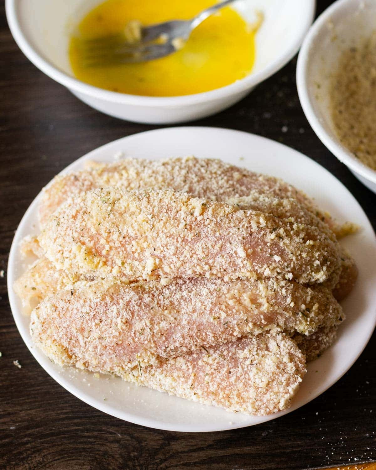 breaded paleo chicken fingers
