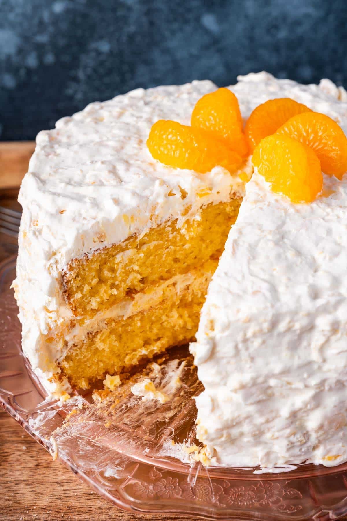 pig pickin cake with oranges and pineapple