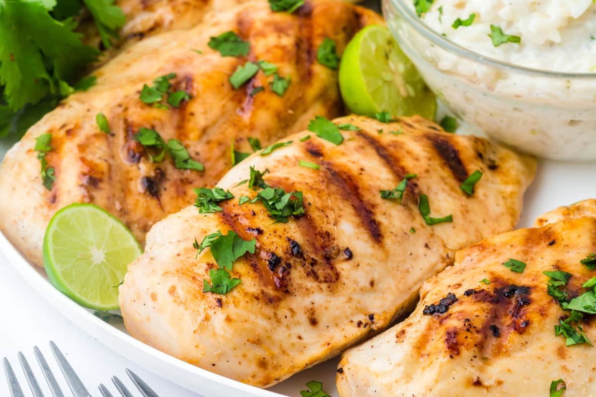 grilled coconut lime chicken