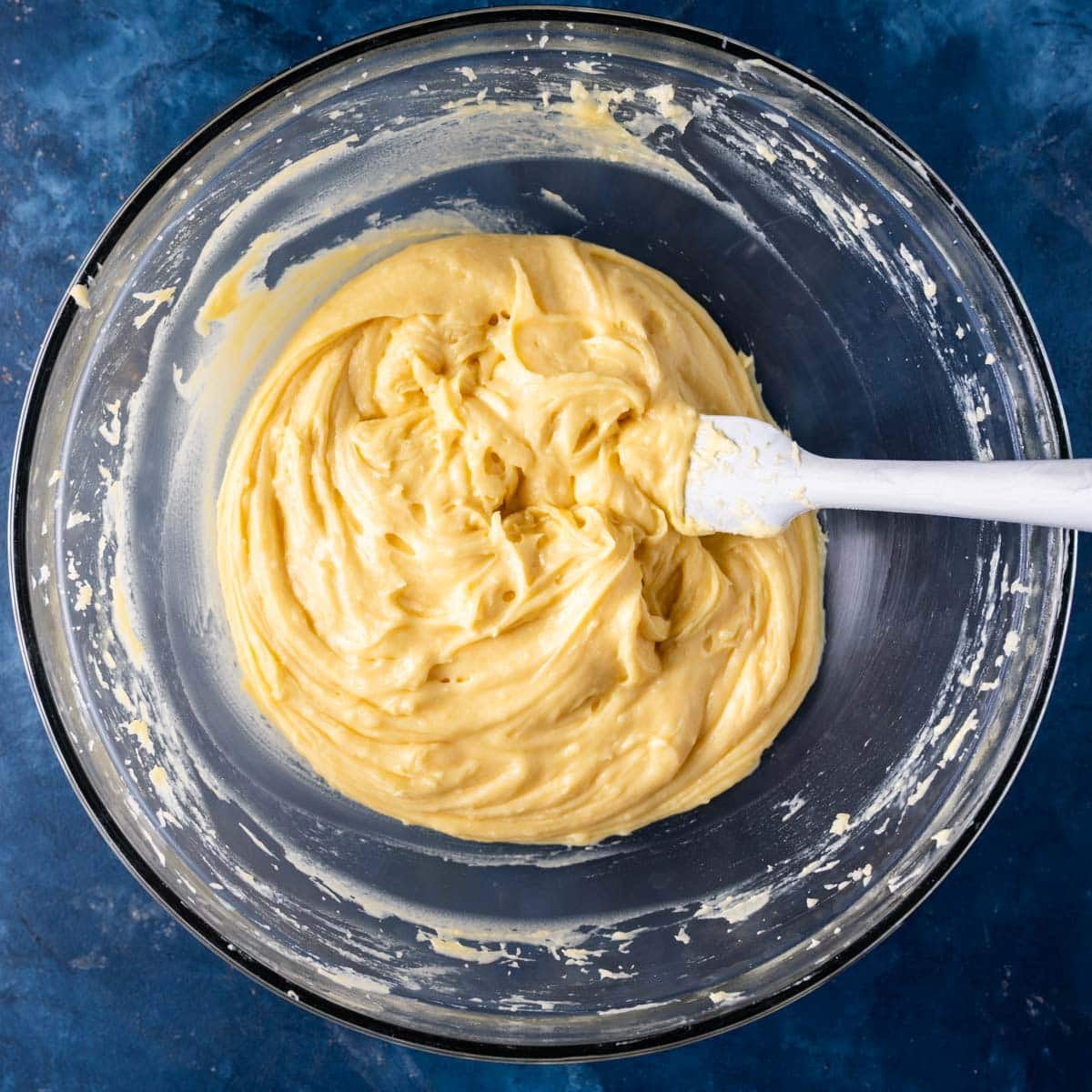 cruller donut batter in a bowl
