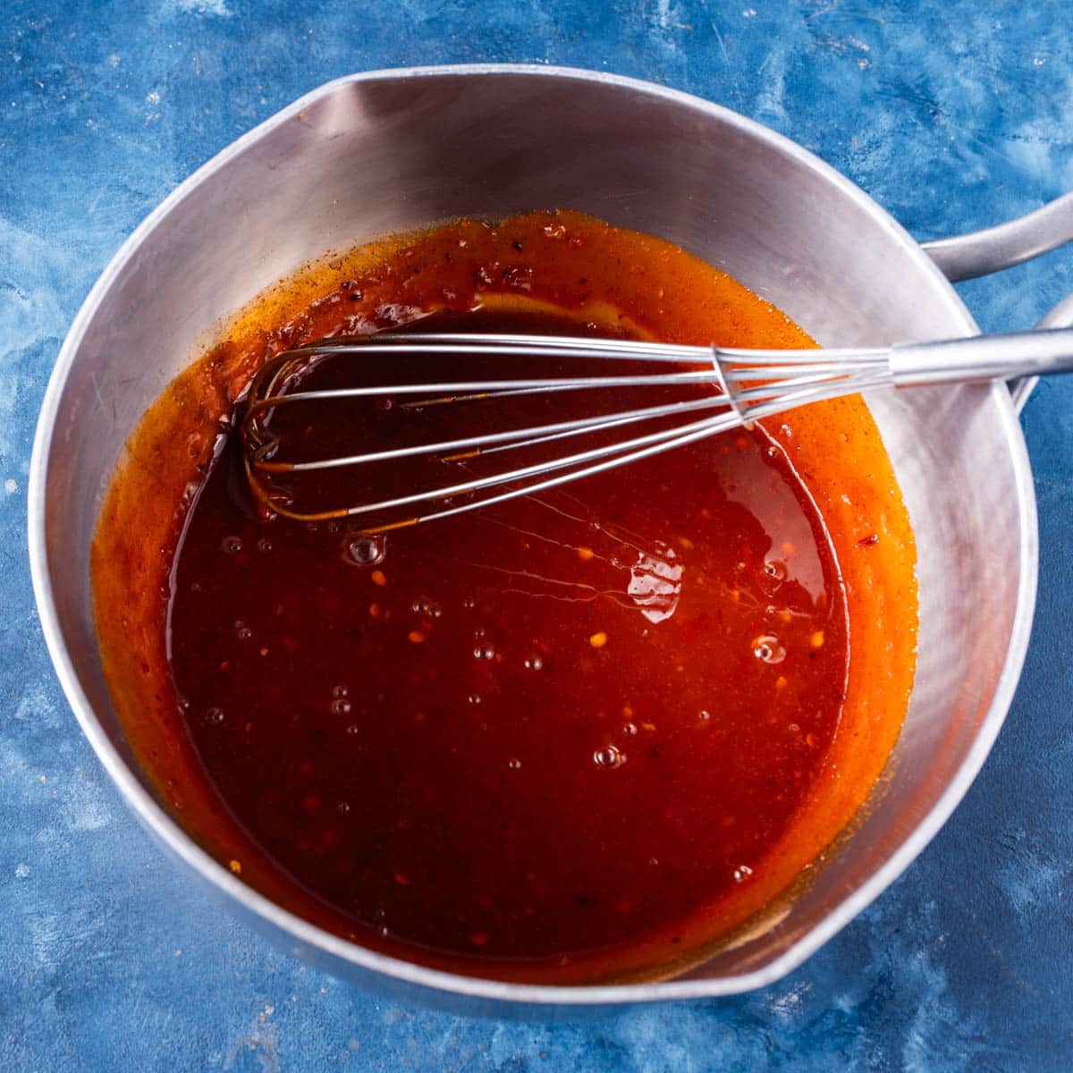 firecracker sauce in a saucepan