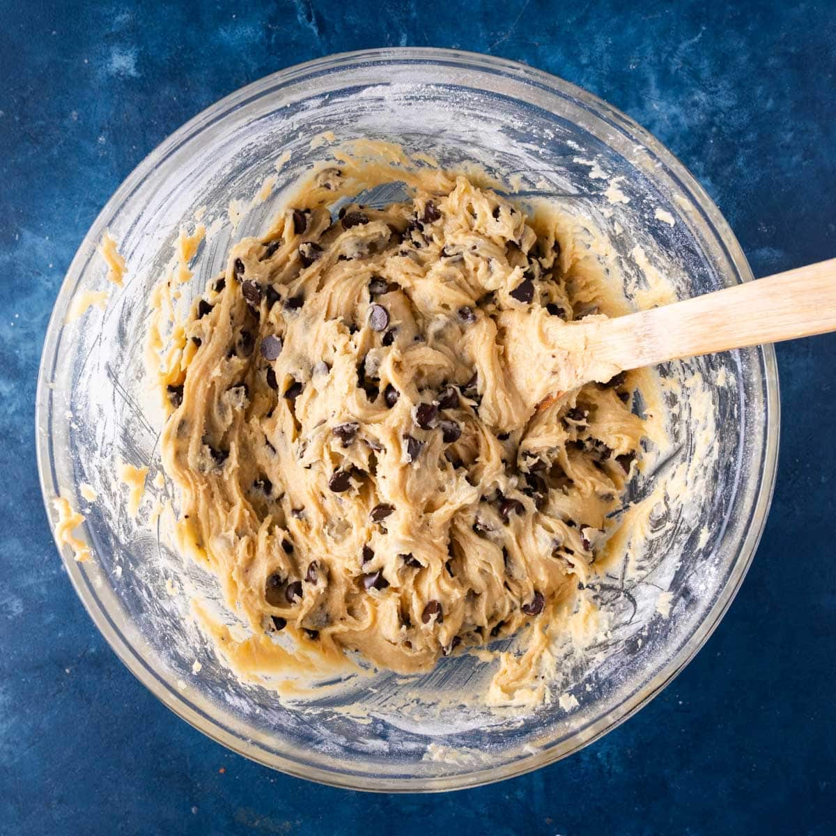 sheet pan cookie dough in a bowl