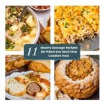 11 hearty ground sausage recipes collage