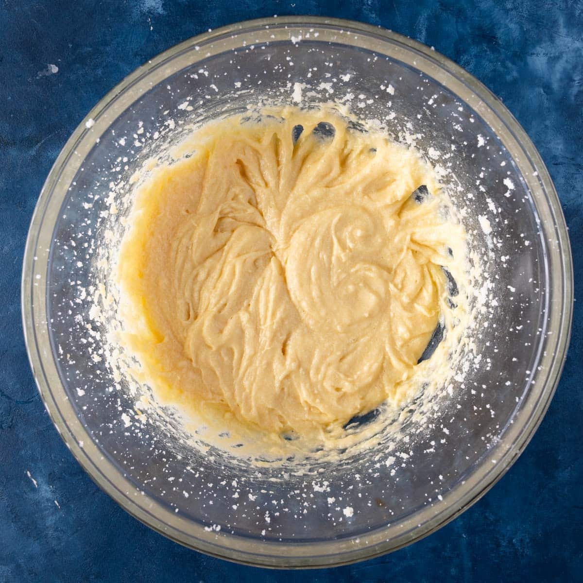 cake batter in a bowl