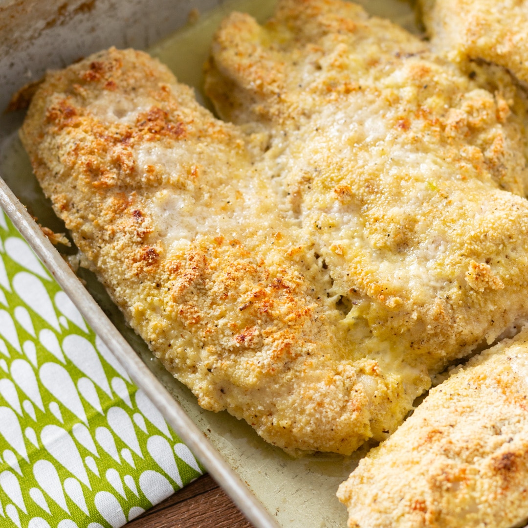 baked chicken in a pan