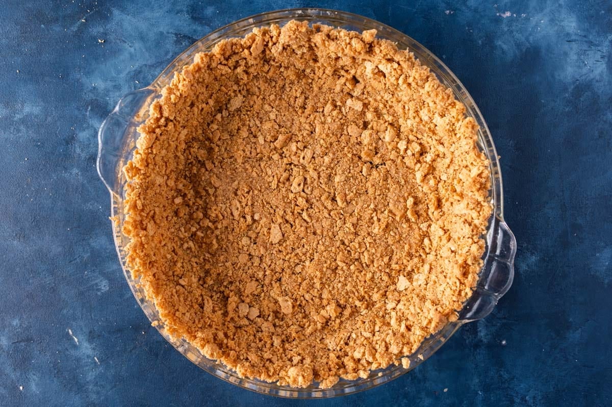 graham cracker crust baked in pie plate