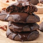 a stack of texas sheet cake cookies