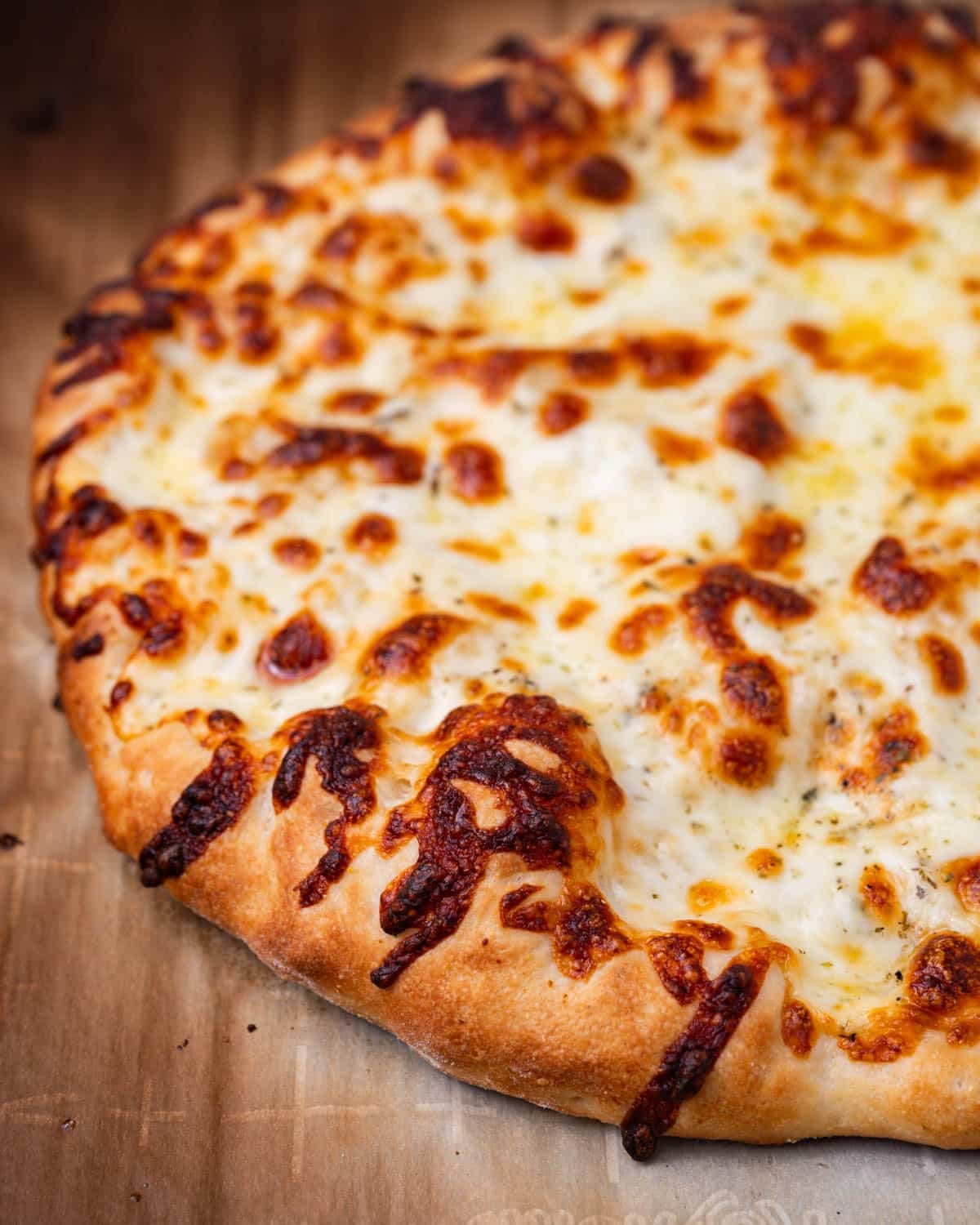 sourdough discard pizza on a table