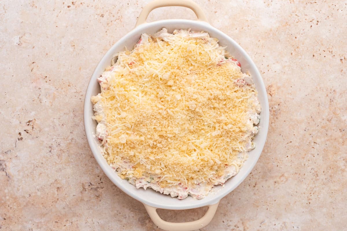 unbaked crab rangoon dip