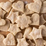 a pile of pie crust cookies on a table