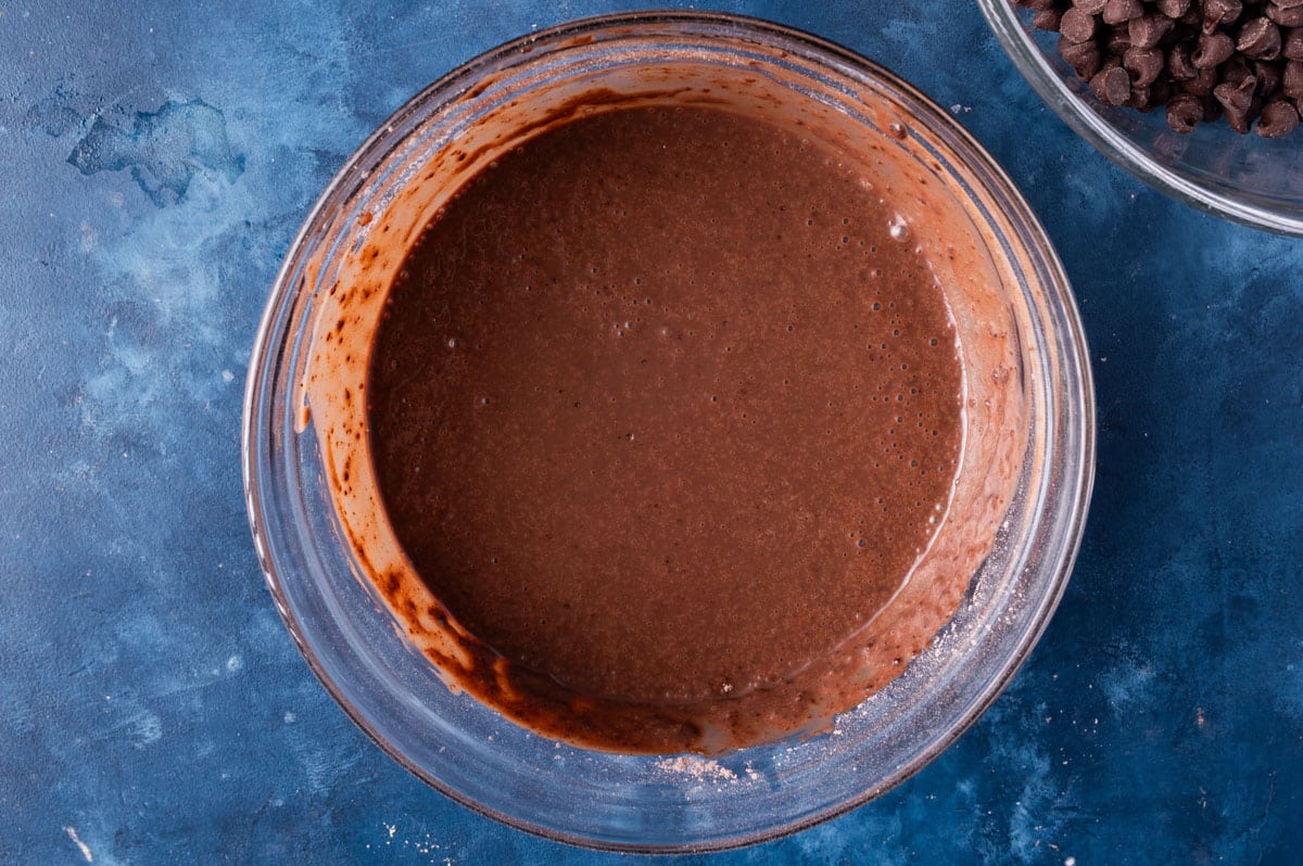 chocolate pudding in a bowl