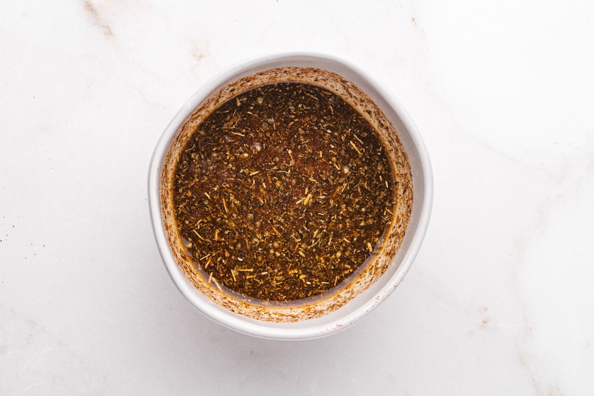 chicken marinade in a bowl