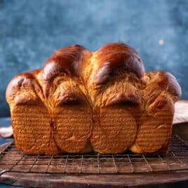 a loaf of milk bread on a table