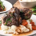 short ribs over mashed potatoes