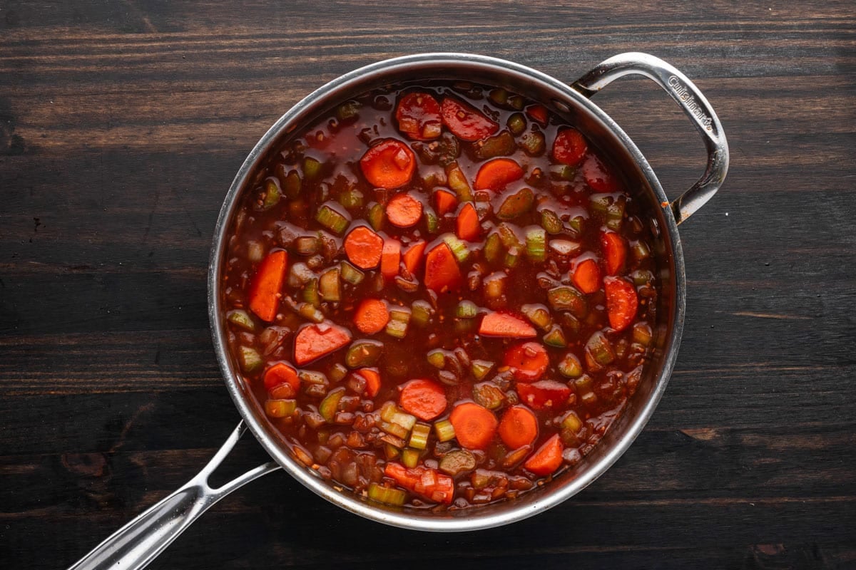 veggies in a skillet
