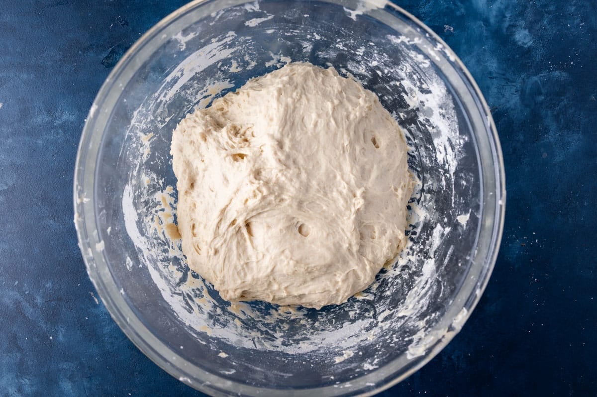 bread dough in a bowl