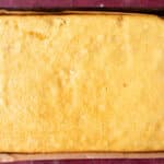 baked sheet cake on a table