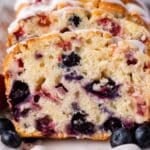 red white and blue bread